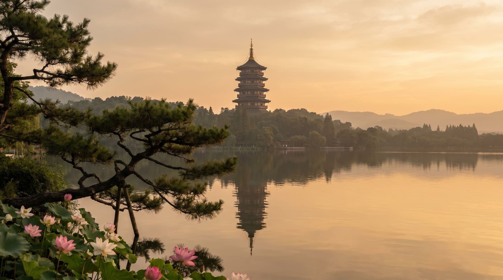 Hangzhou, China, editorial landmark