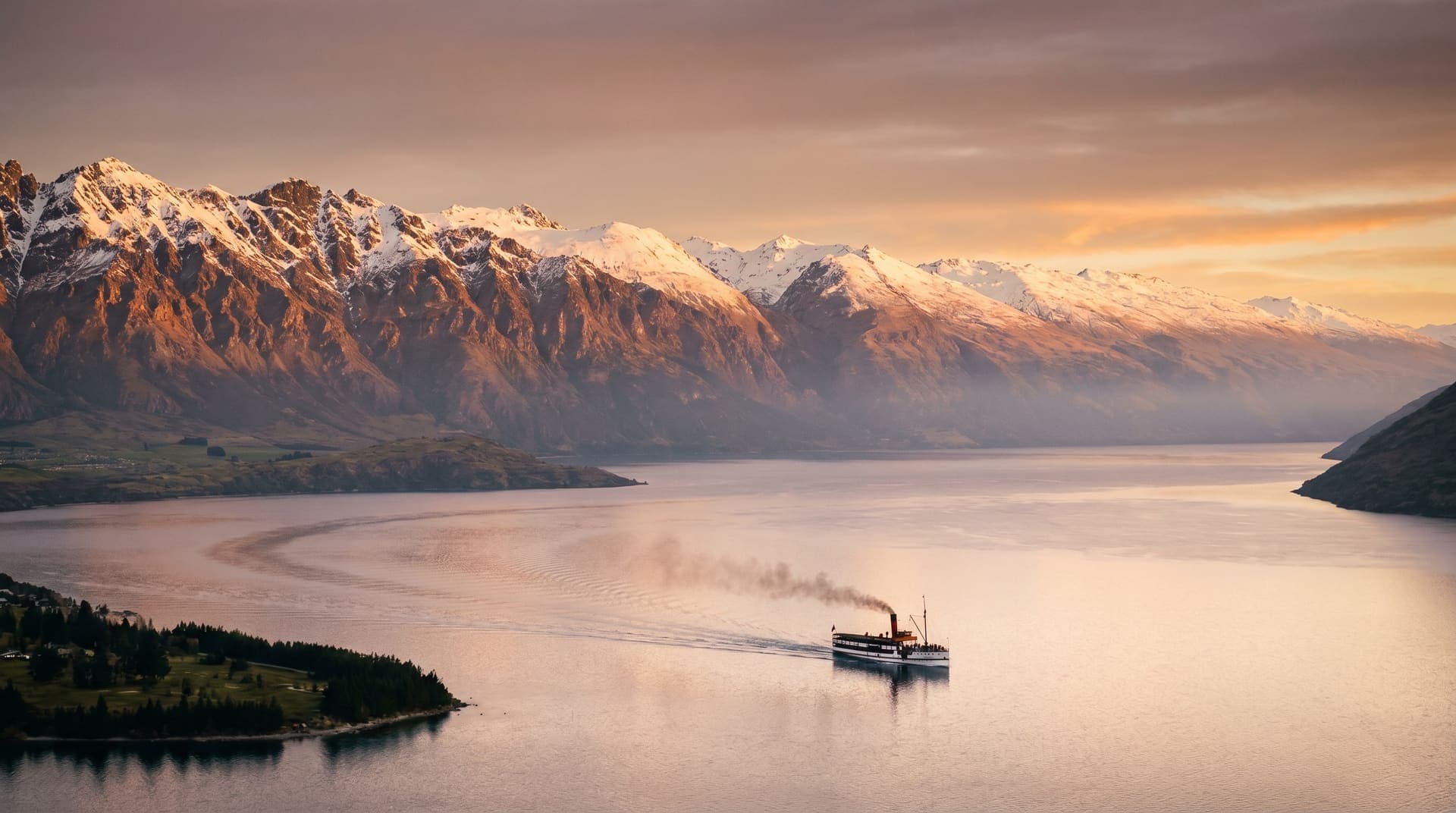 Queenstown, New Zealand, editorial landmark