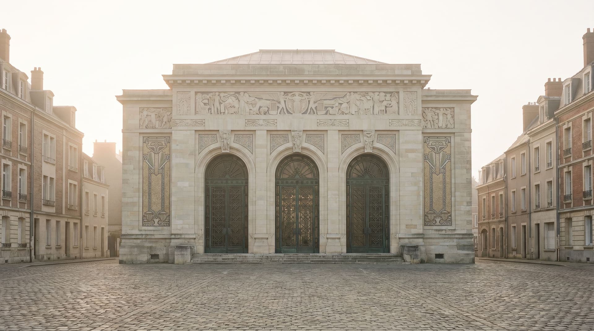 Reims, France, editorial landmark
