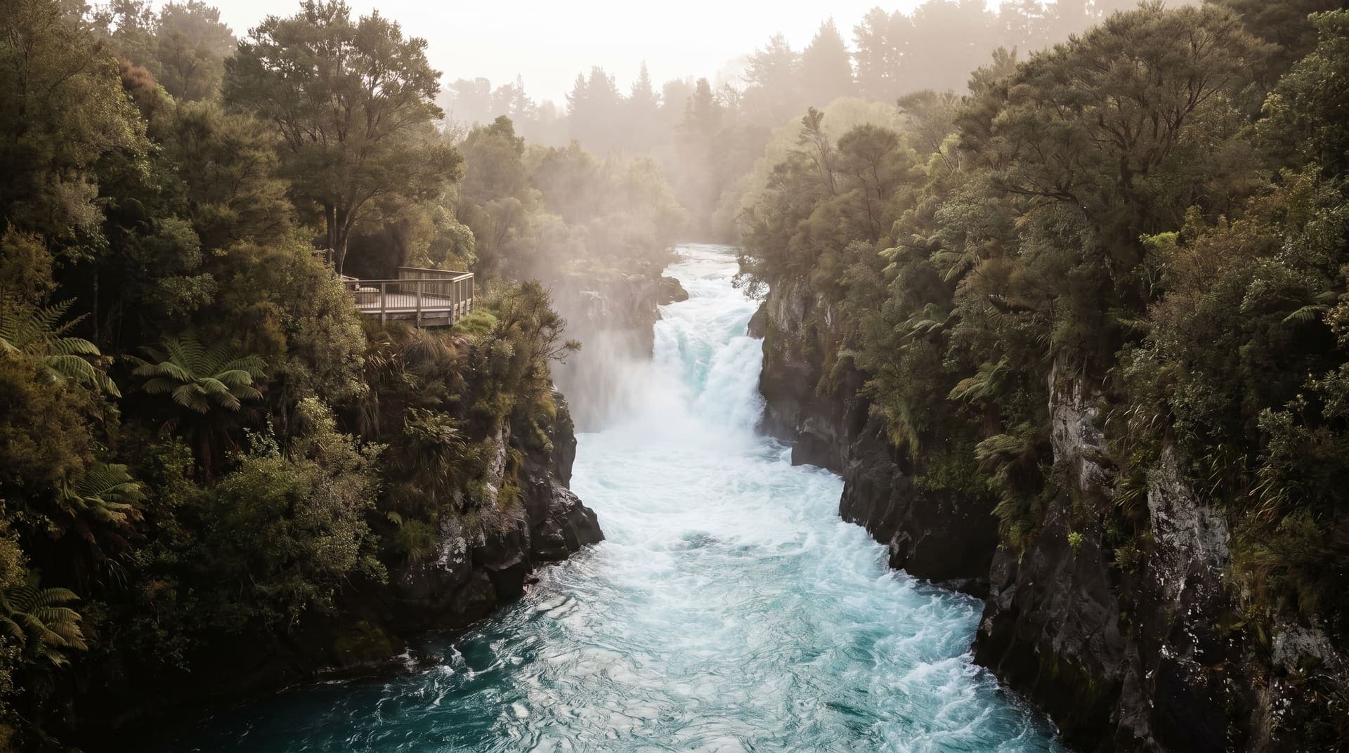 Taupo, New Zealand, editorial landmark
