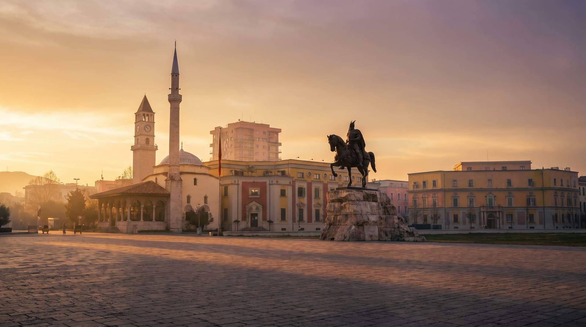 Tirana, Albania, editorial landmark