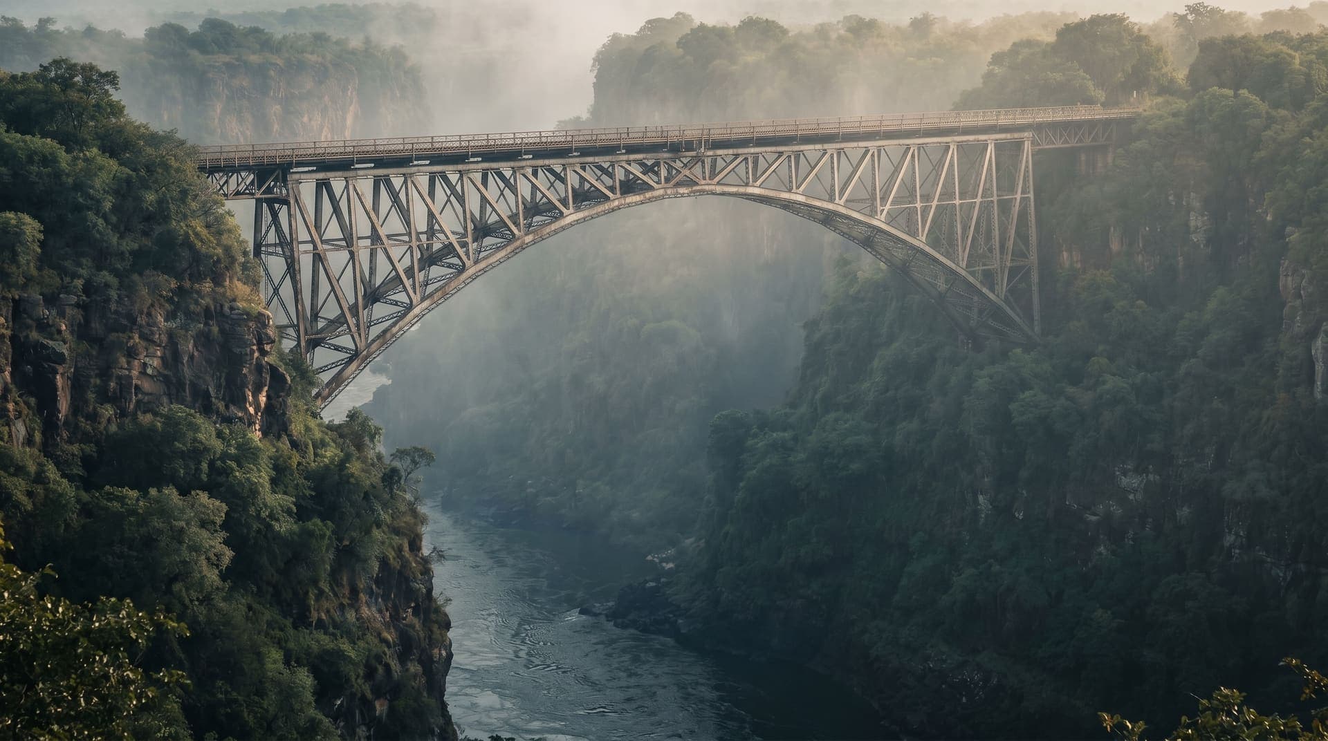 Victoria Falls, Zimbabwe, editorial landmark