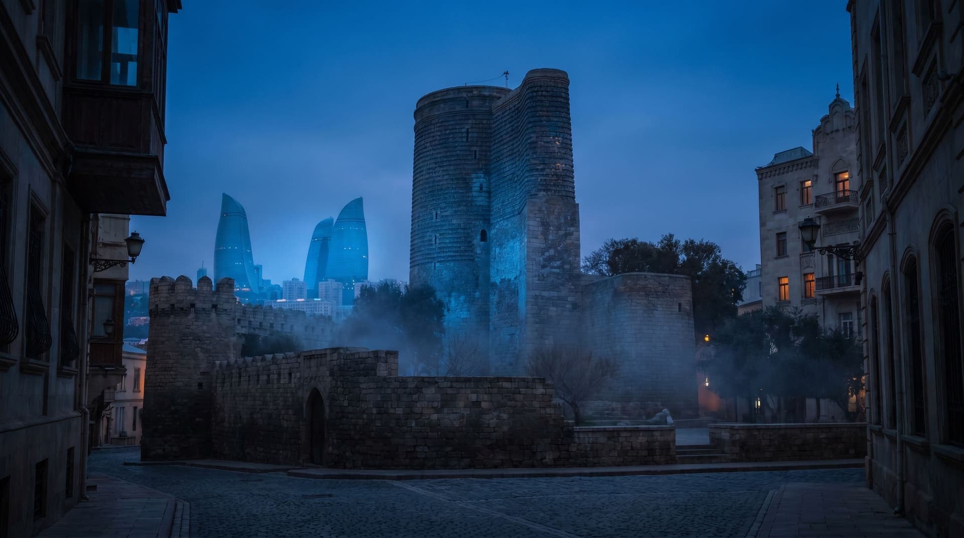 Baku, Azerbaijan, editorial landmark
