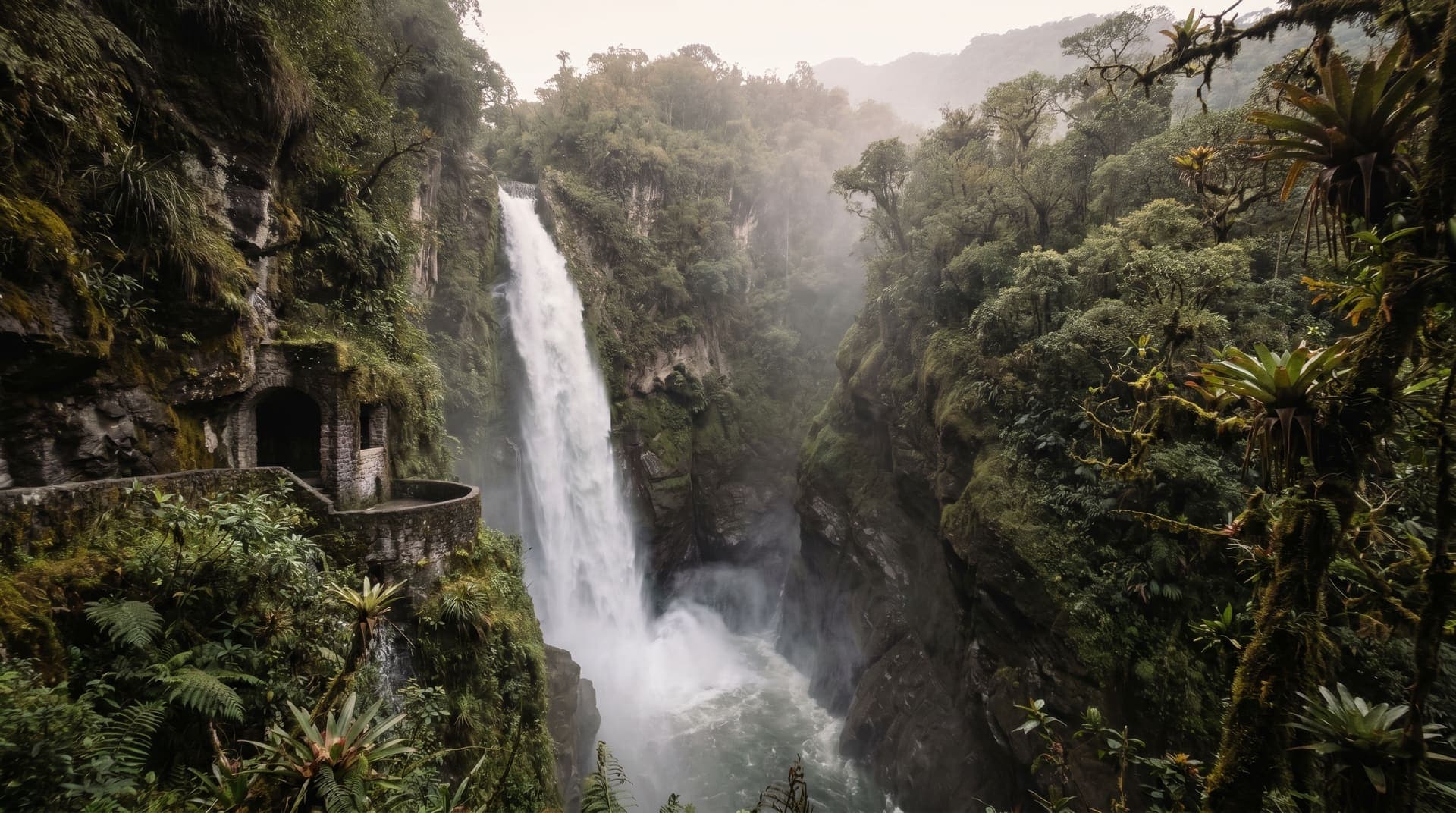 Banos, Ecuador, editorial landmark