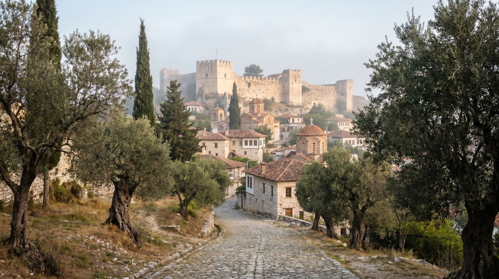 Berat, Albania, editorial landmark