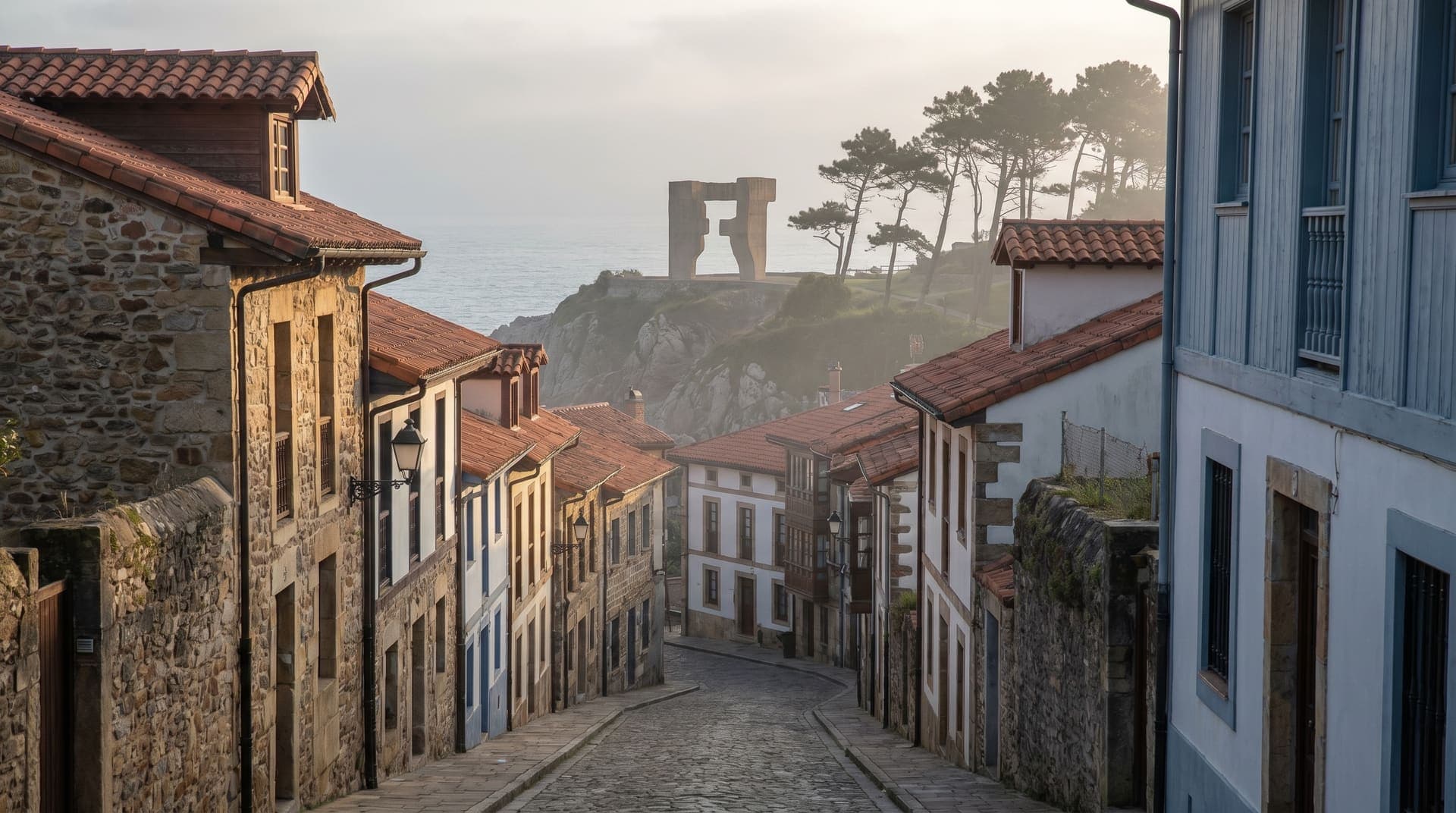 Gijon, Spain, editorial landmark