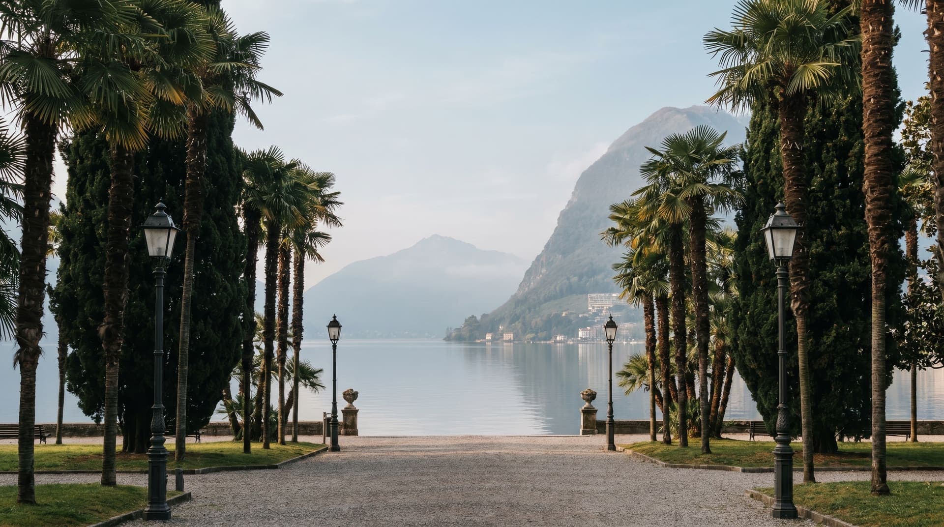 Lugano, Switzerland, editorial landmark