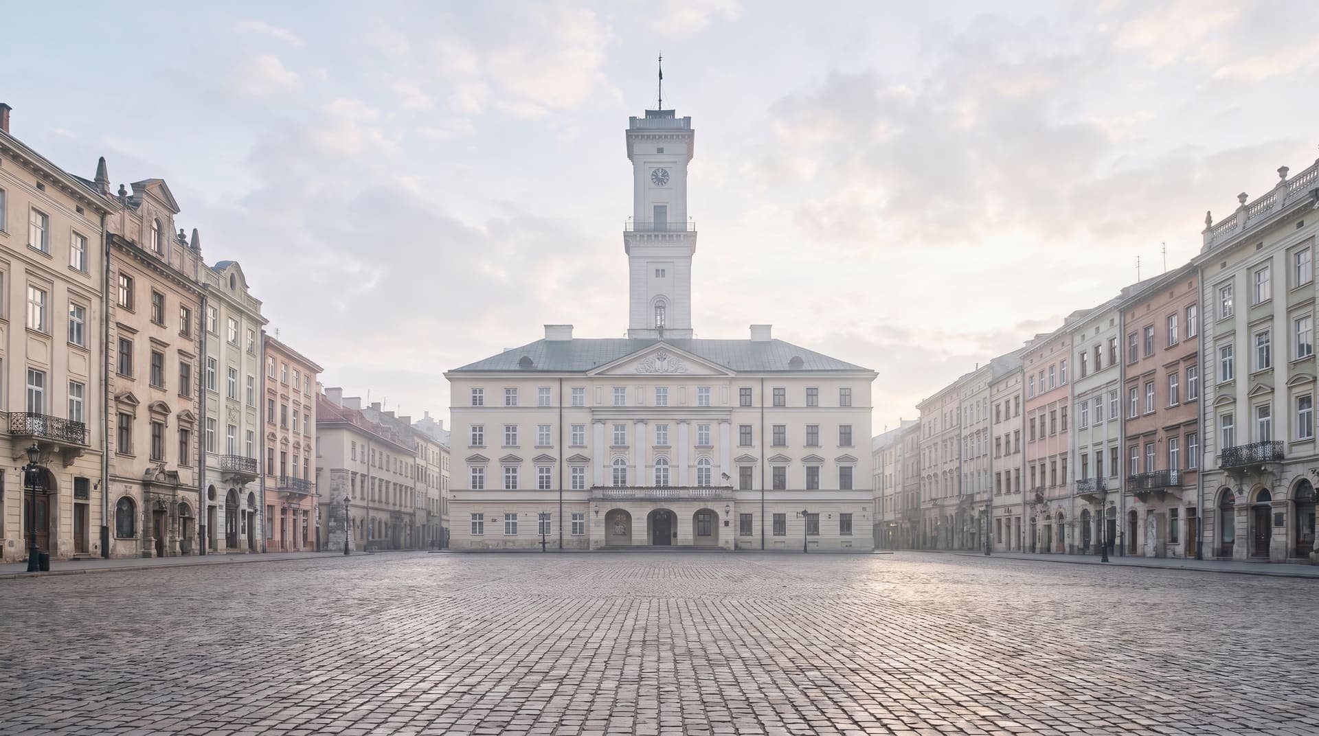 Lviv, Ukraine, editorial landmark