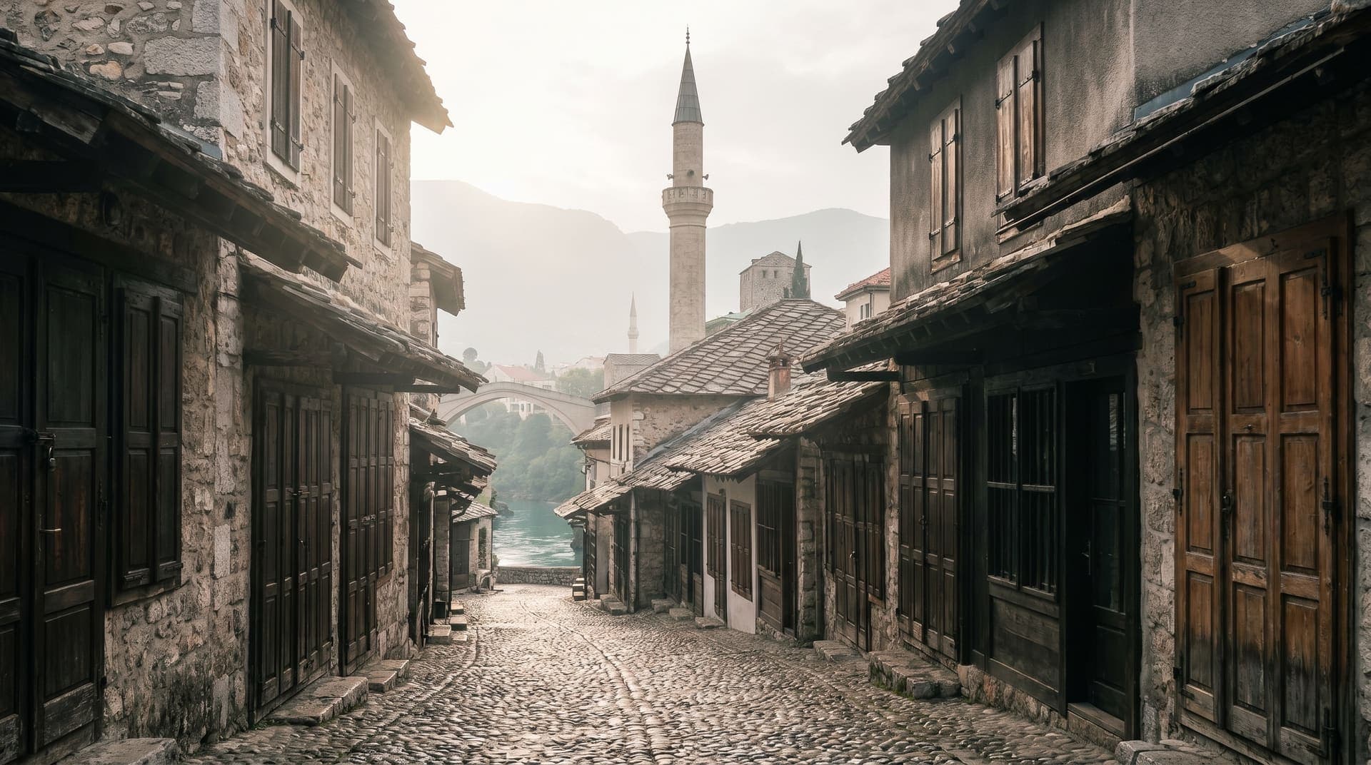 Mostar, Bosnia and Herzegovina, editorial landmark