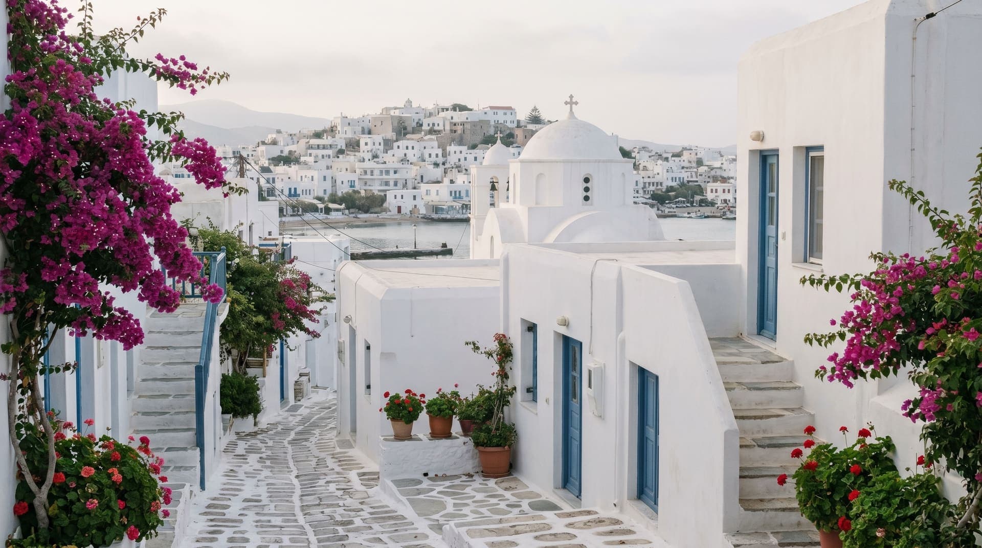 Naxos, Greece, editorial landmark