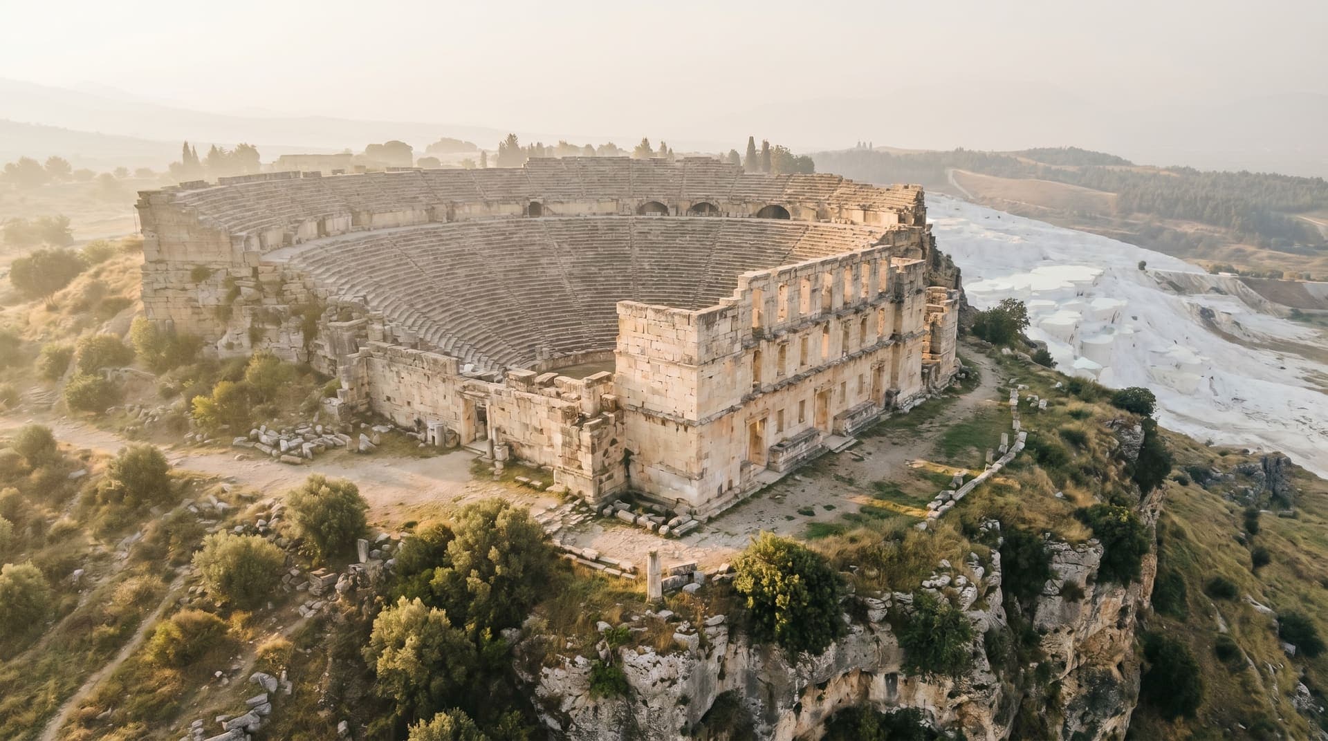 Pamukkale, Turkey, editorial landmark