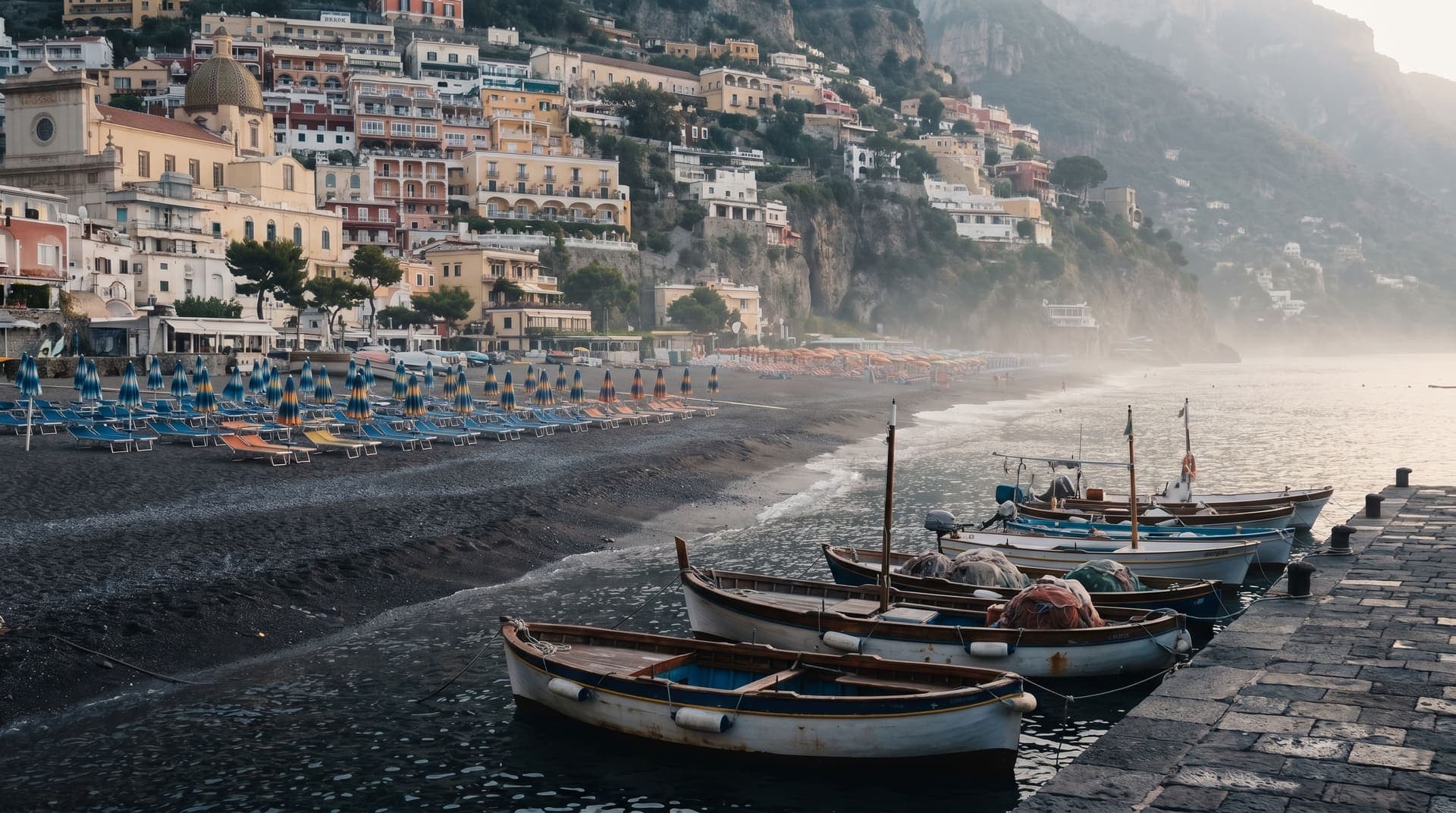 Positano, Italy, editorial landmark