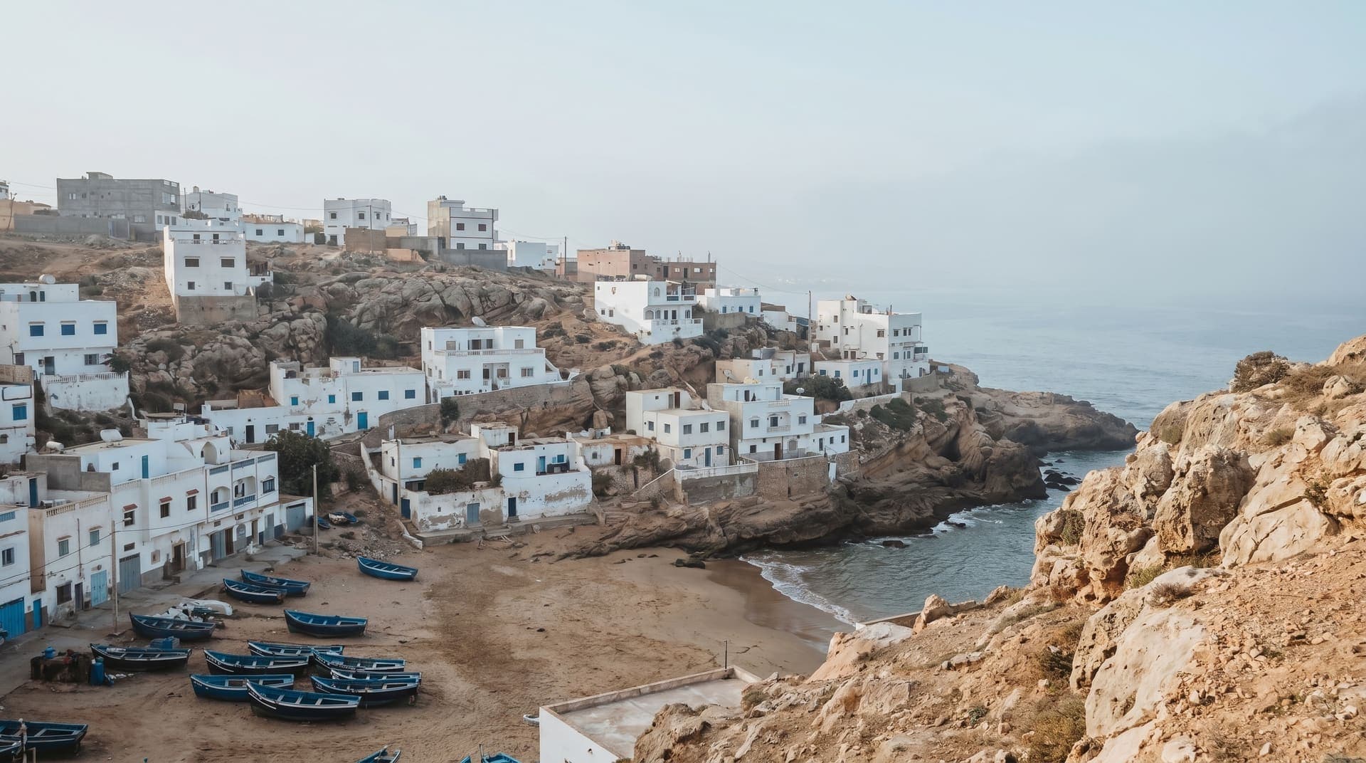 Taghazout, Morocco, editorial landmark