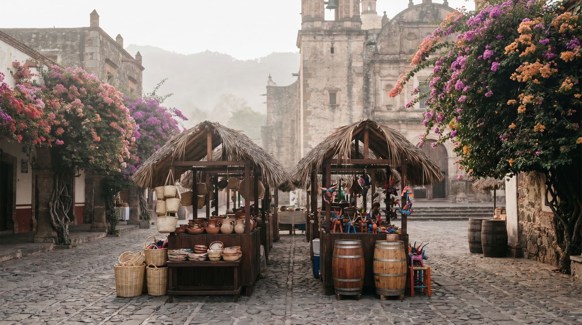 Tepoztlan, Mexico, editorial landmark