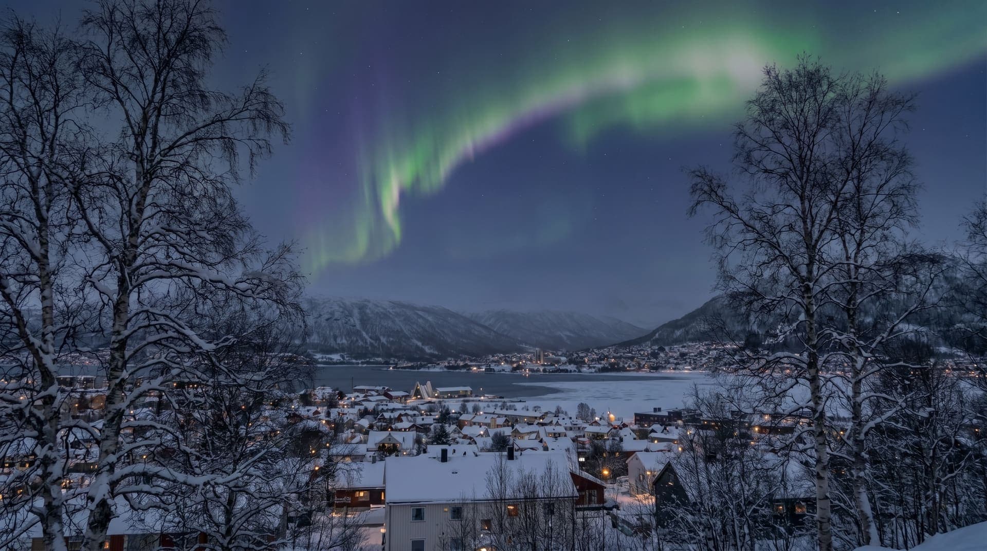 Tromso, Norway, editorial landmark