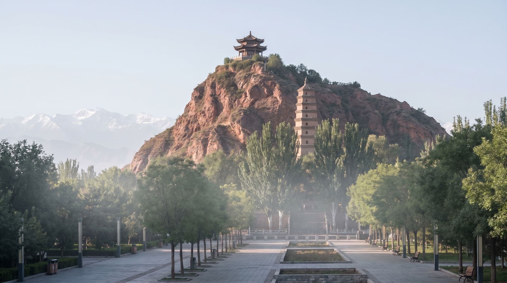 Urumqi, China, editorial landmark