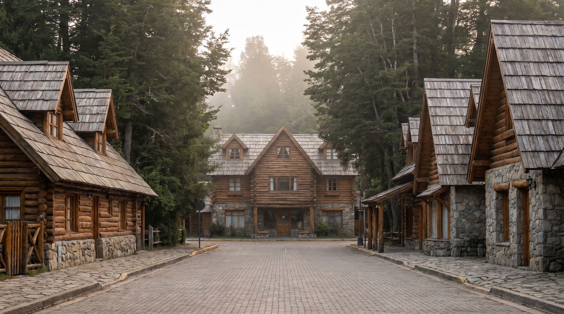 Villa La Angostura, Argentina, editorial landmark