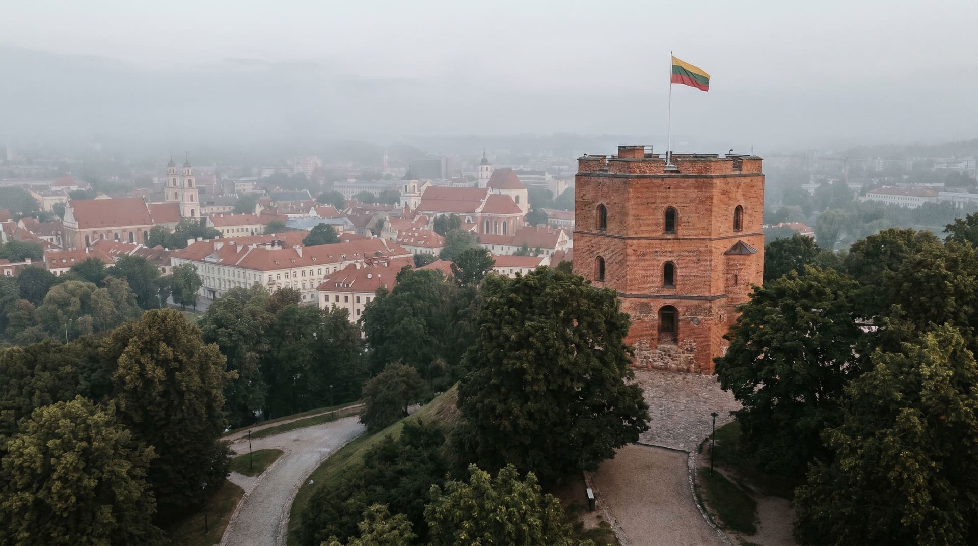 Vilnius, Lithuania, editorial landmark